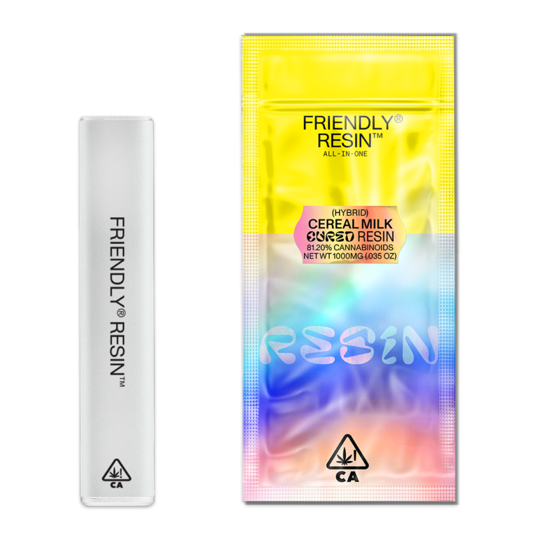 Friendly cured resin disposable vape
