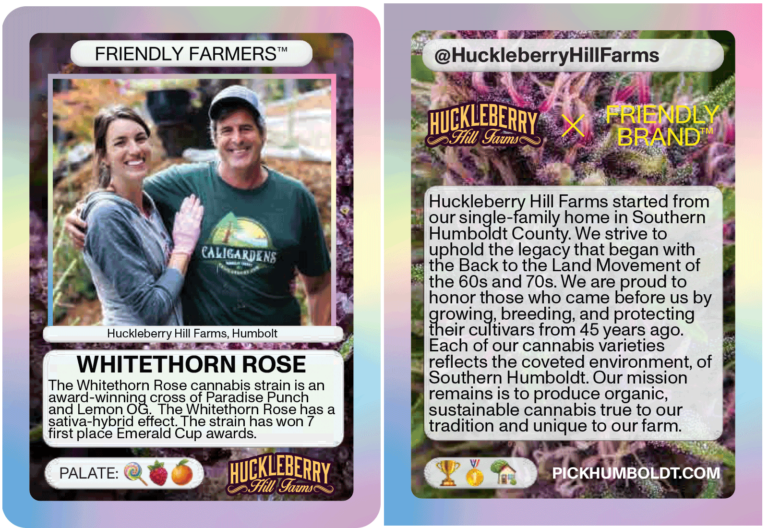 Huckleberry Hill Farms Friendly Brand Trading Card